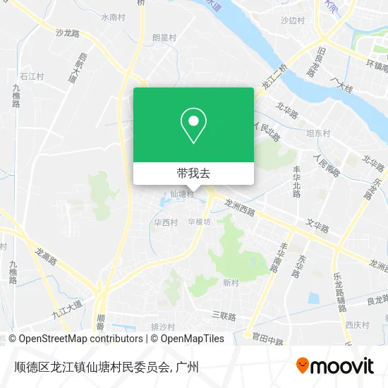 顺德区龙江镇仙塘村民委员会地图