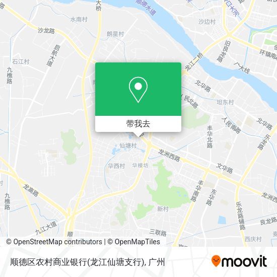 顺德区农村商业银行(龙江仙塘支行)地图