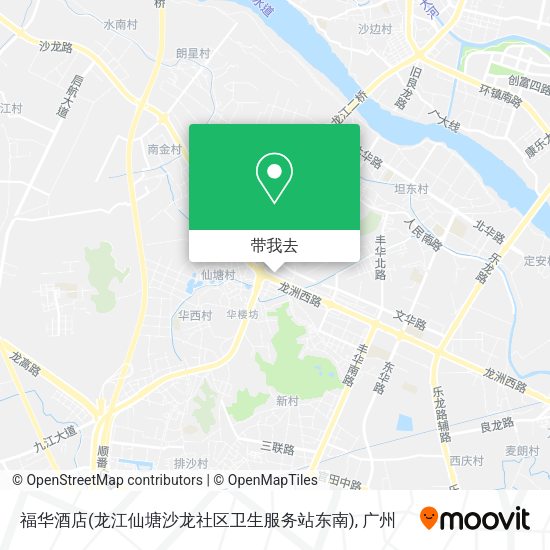 福华酒店(龙江仙塘沙龙社区卫生服务站东南)地图