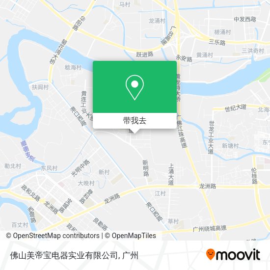 佛山美帝宝电器实业有限公司地图