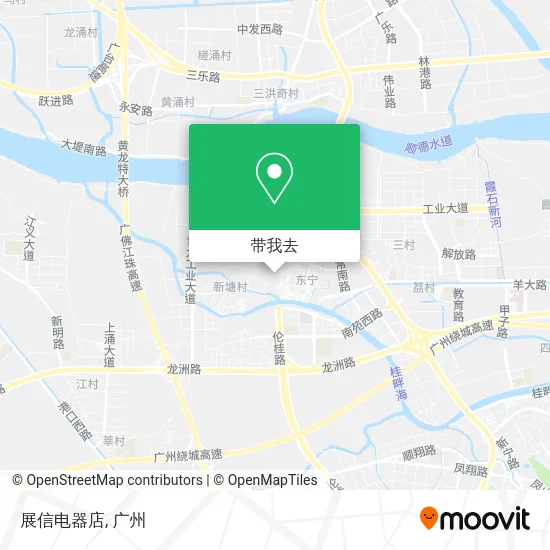 展信电器店地图