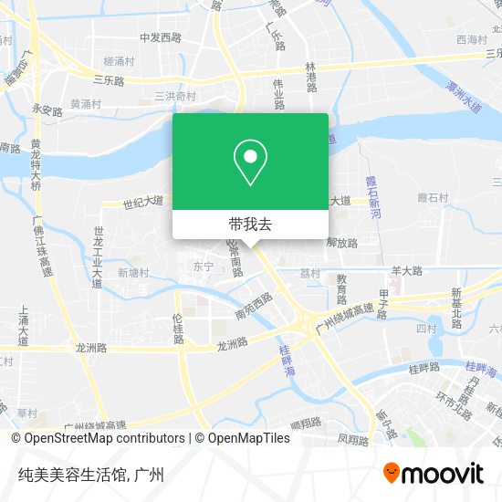 纯美美容生活馆地图
