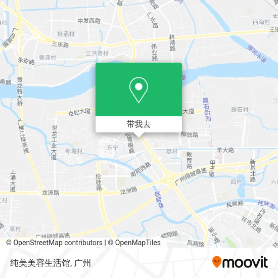 纯美美容生活馆地图