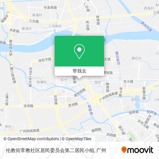 伦教街常教社区居民委员会第二居民小组地图