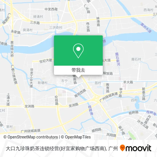 大口九珍珠奶茶连锁经营(好宜家购物广场西南)地图