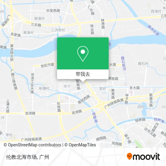 伦教北海市场地图