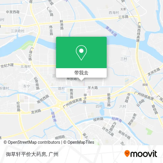 御草轩平价大药房地图
