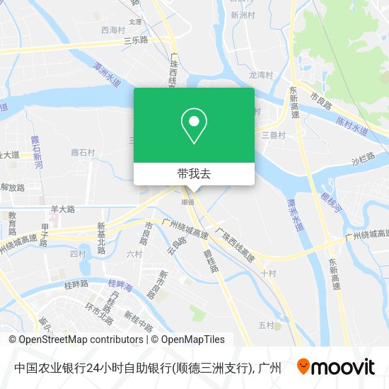 中国农业银行24小时自助银行(顺德三洲支行)地图