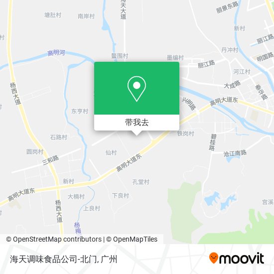 海天调味食品公司-北门地图