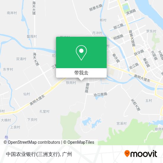 中国农业银行(三洲支行)地图