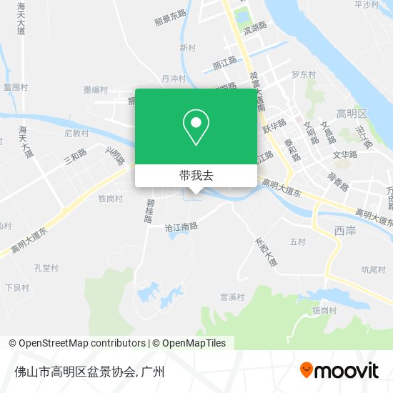 佛山市高明区盆景协会地图