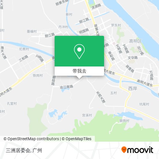 三洲居委会地图