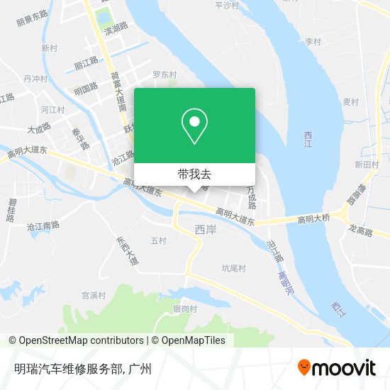 明瑞汽车维修服务部地图