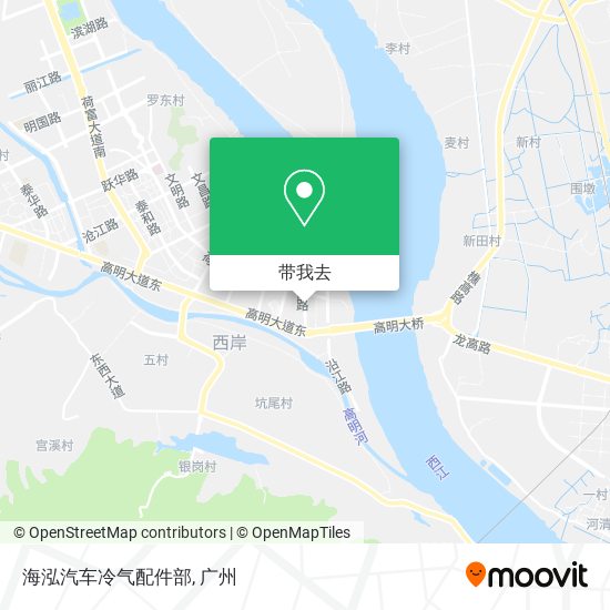 海泓汽车冷气配件部地图