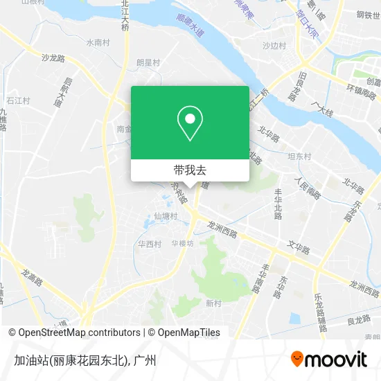 加油站(丽康花园东北)地图
