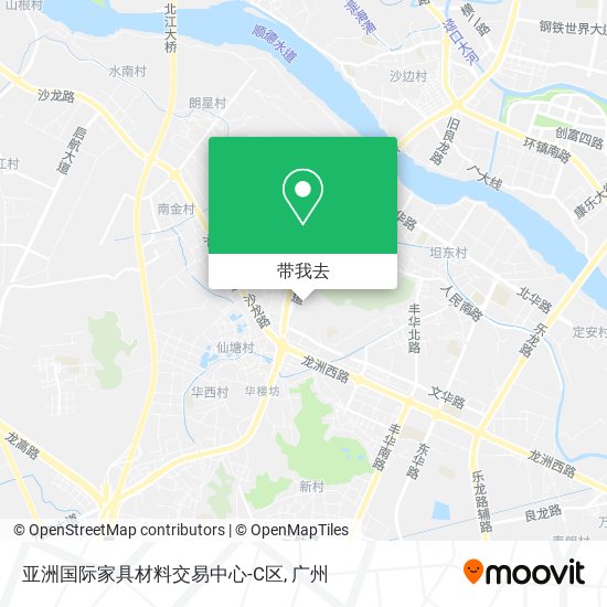 亚洲国际家具材料交易中心-C区地图
