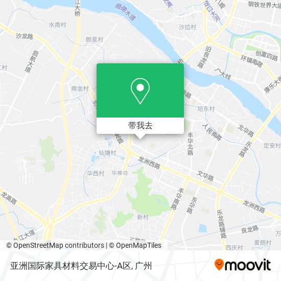 亚洲国际家具材料交易中心-A区地图