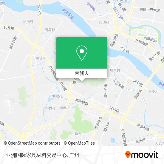 亚洲国际家具材料交易中心地图