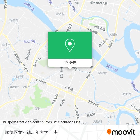 顺德区龙江镇老年大学地图