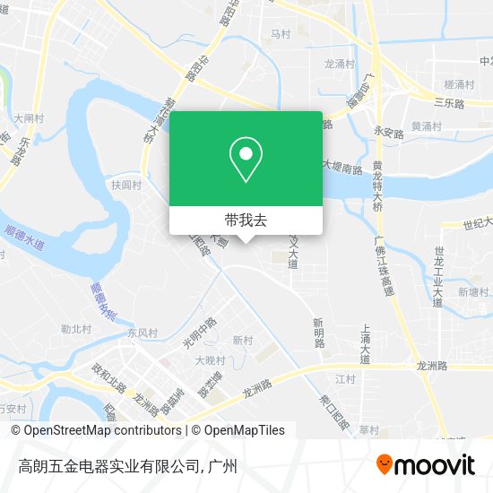 高朗五金电器实业有限公司地图