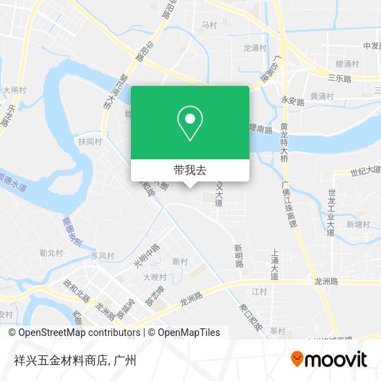 祥兴五金材料商店地图