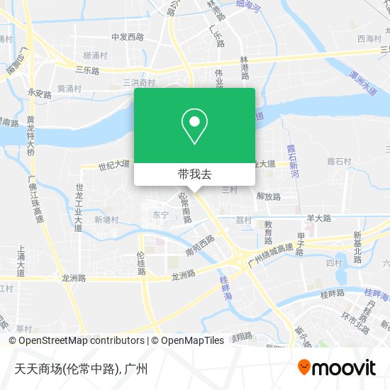 天天商场(伦常中路)地图