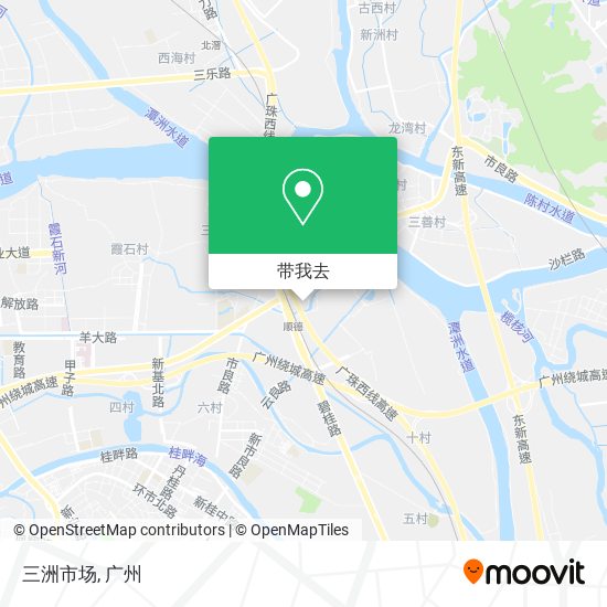 三洲市场地图