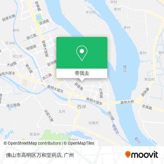 佛山市高明区万和堂药店地图