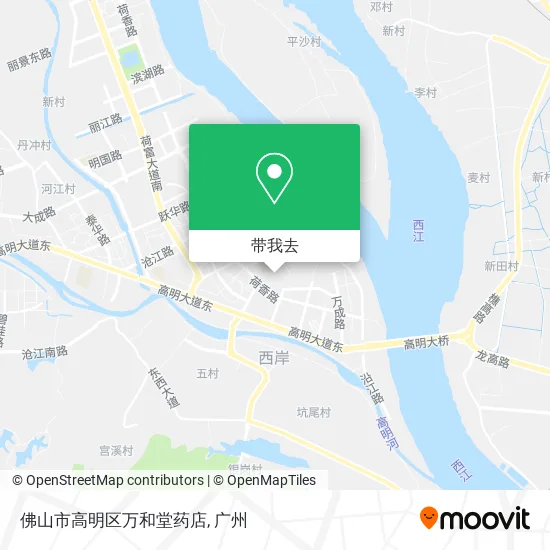 佛山市高明区万和堂药店地图