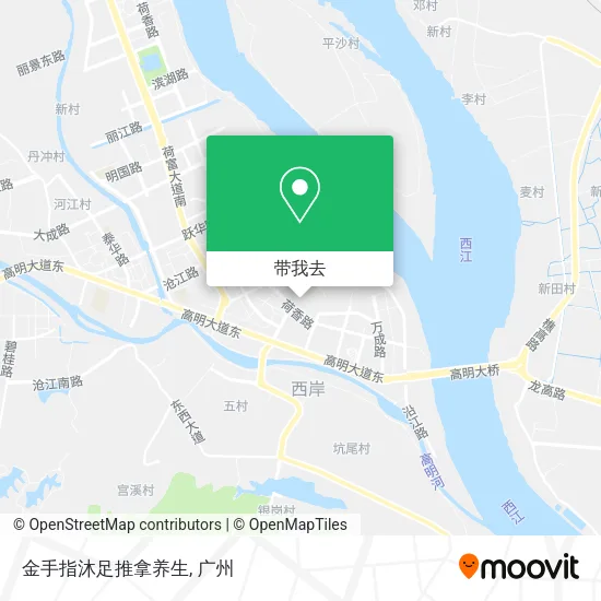 金手指沐足推拿养生地图