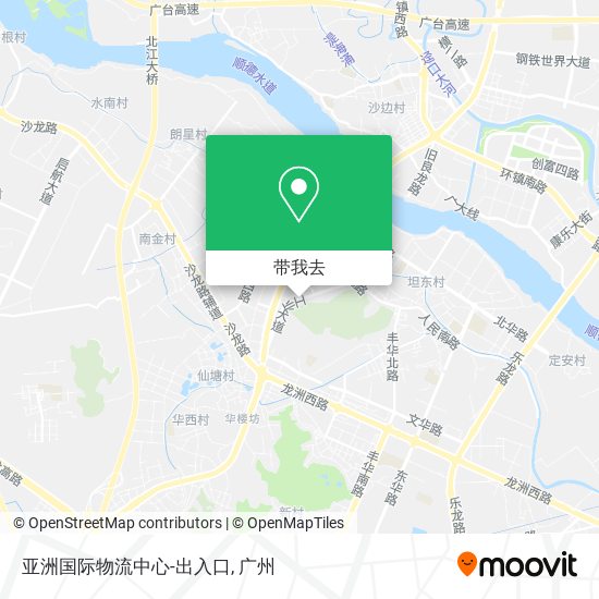 亚洲国际物流中心-出入口地图