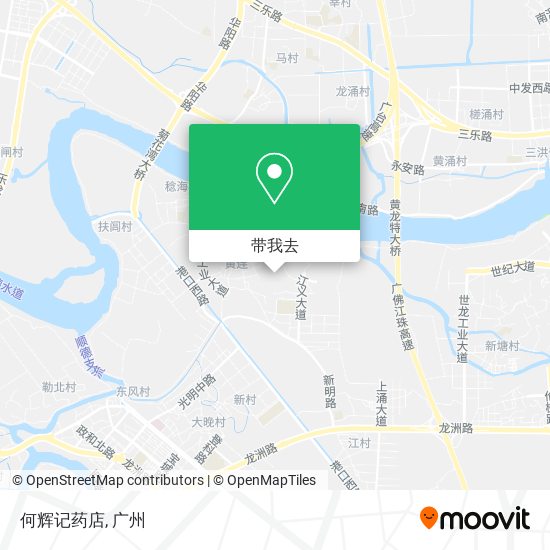 何辉记药店地图