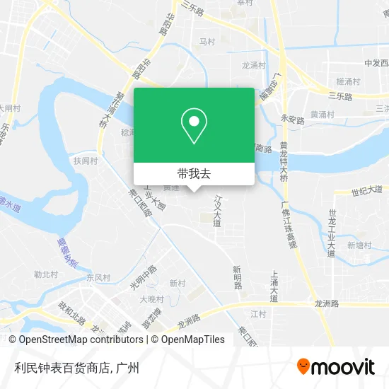 利民钟表百货商店地图
