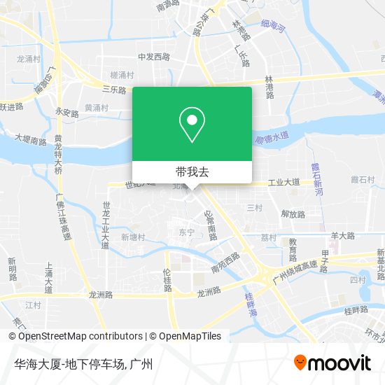 华海大厦-地下停车场地图