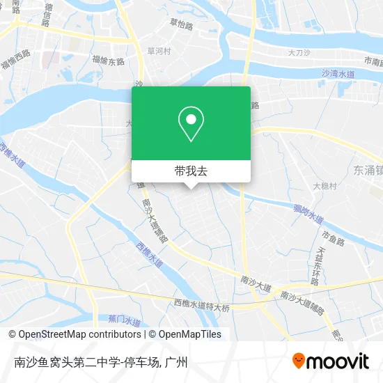 南沙鱼窝头第二中学-停车场地图