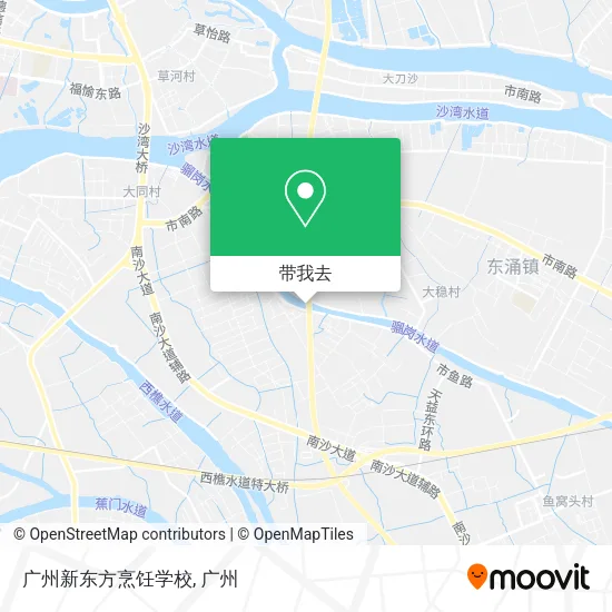广州新东方烹饪学校地图
