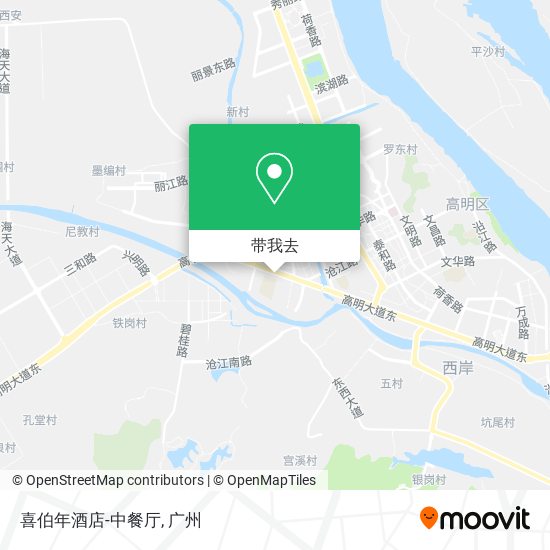 喜伯年酒店-中餐厅地图