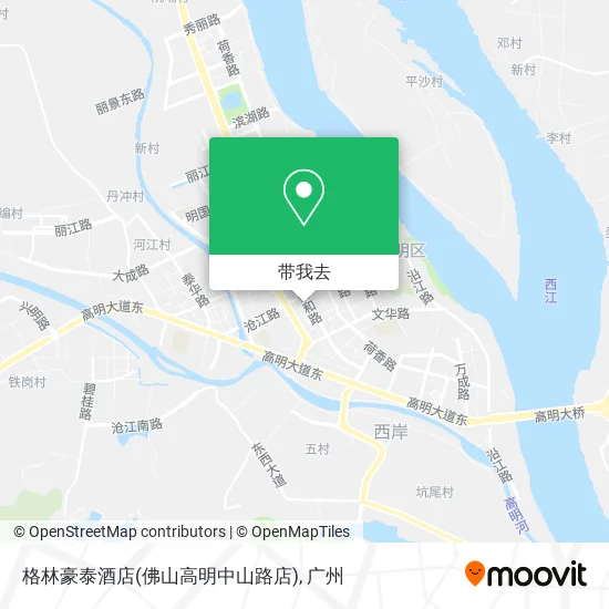 格林豪泰酒店(佛山高明中山路店)地图