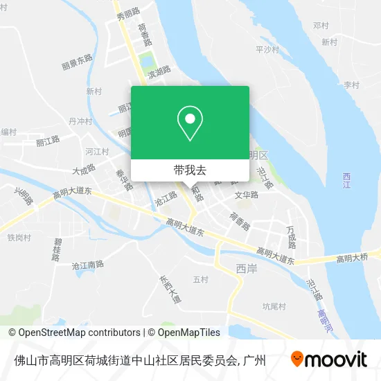佛山市高明区荷城街道中山社区居民委员会地图