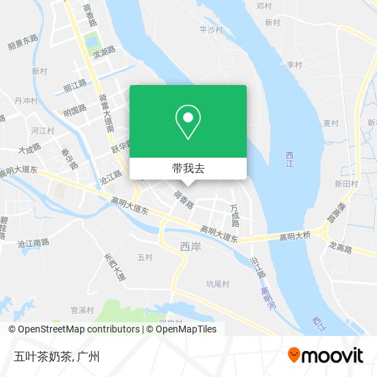五叶茶奶茶地图
