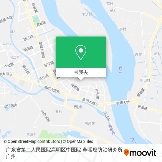 广东省第二人民医院高明区中医院-鼻咽癌防治研究所地图