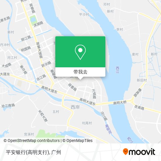 平安银行(高明支行)地图