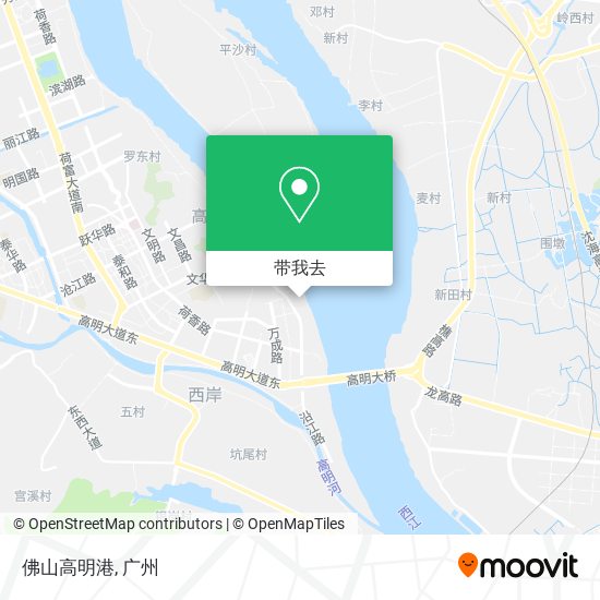 佛山高明港地图