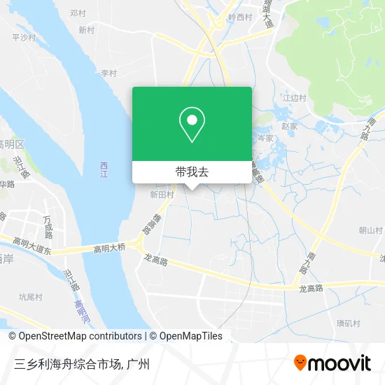 三乡利海舟综合市场地图