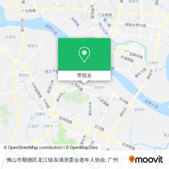 佛山市顺德区龙江镇东涌居委会老年人协会地图
