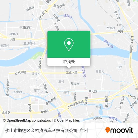 佛山市顺德区金柏湾汽车科技有限公司地图