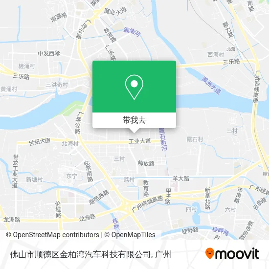 佛山市顺德区金柏湾汽车科技有限公司地图