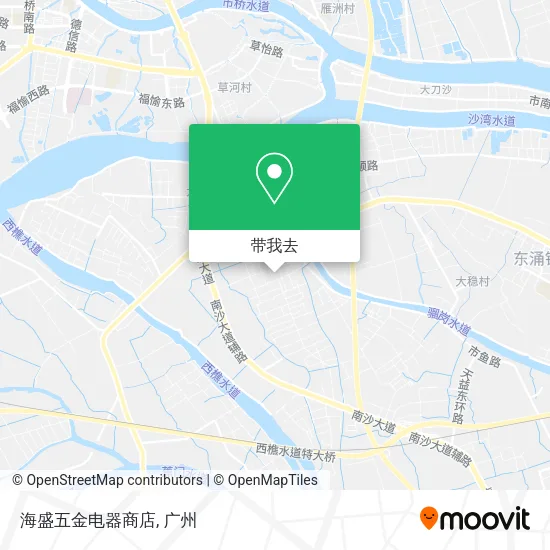 海盛五金电器商店地图