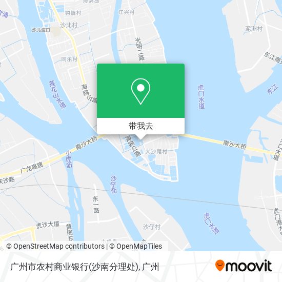 广州市农村商业银行(沙南分理处)地图