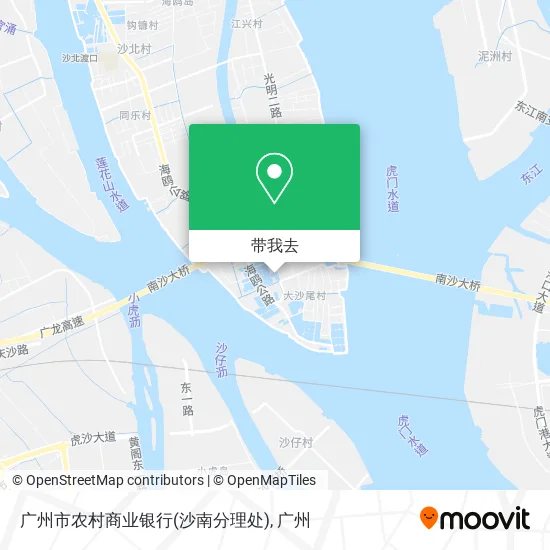 广州市农村商业银行(沙南分理处)地图